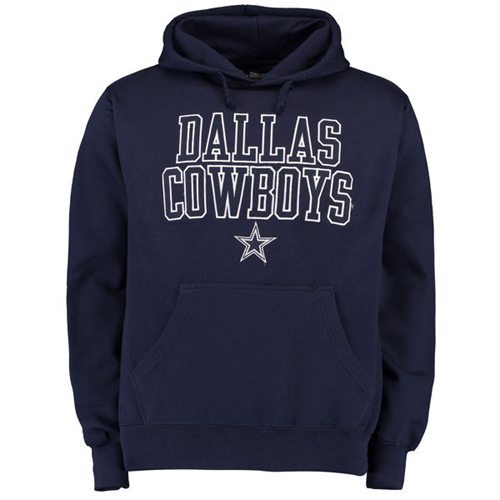 Dallas Cowboys Bendire Pullover Hoodie Navy - Click Image to Close